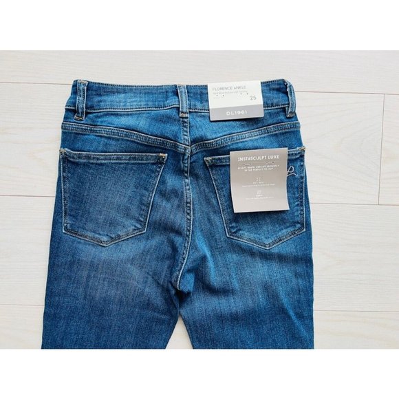 DL1961 Florence Skinny Mid Rise Instasculpt Ankle Denim Jeans ( 25 ) - Picture 4 of 4